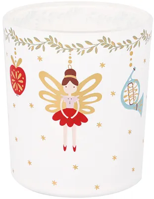 Obrázok produktu pre Skleněný svícen Cindarella Xmas White