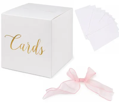 Produktbild von Kartenbox mit Schlitz - Spendenbox und Wahlurne aus Papier - Weiß