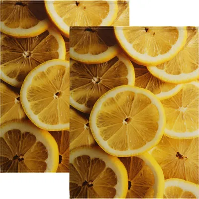 Produktbild von Erwin Müller Geschirrtuch 2er-Pack Zitronenscheibe 50x70 cm