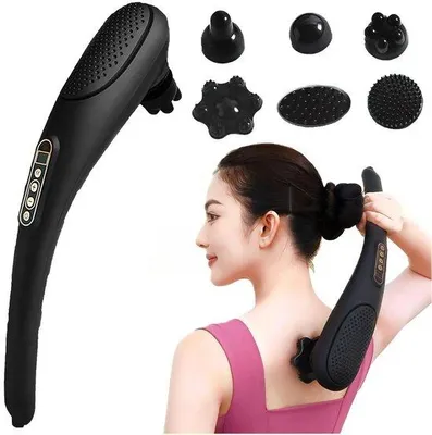 Imagen del producto de Masajeador eléctrico portátil, inalámbrico, recargable, para cuello y espalda, color