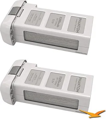 Zdjęcie produktu dla 2 Pack 11.V 5200mAh DJI Battery for Phantom 2, Phantom Vision and Vision + (White)