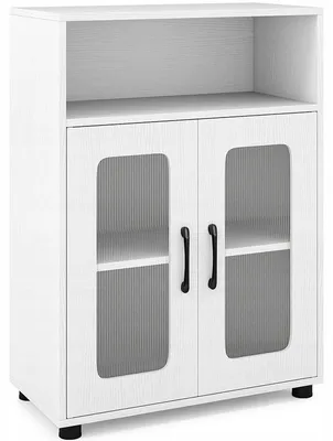 Obrázek produktu pro Koupelnová skříňka se 2 dvířky JV13226WH, 60 x 83 x 30 cm, bílá