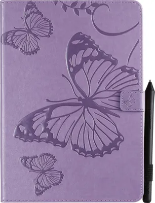 Produktbild von Mobigear Butterfly iPad Pro 10.5 Zoll (2017) Hülle Klapphülle + Stifthalter - Lila