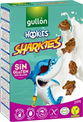 Image de Gullon shark biscuits au cacao sans gluten (250g), 43152