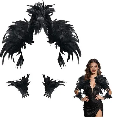 Productafbeelding van Cape met manchetten, dameskaap, gothic cape voor Halloween, carnaval en balvoorstellingen