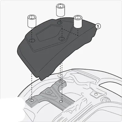 Produktbild von Montagekit GiVi für Trägers SR3104 / SR3104MM für Suzuki Burgman 650