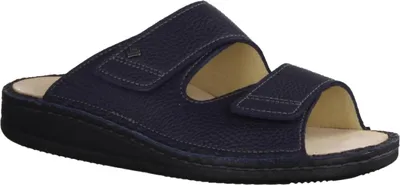 Produktbild von Finn Comfort Riad Herren Pantolette, Leder, Navy (Blau), bequem, Wechselfußbett - Marken Finn Comfort, Blau, leder (rabo)
