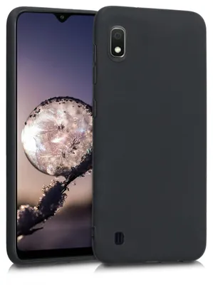 Produktbild von kwmobile Handyhülle für Samsung Galaxy A10 Hülle - TPU Case - Kabelloses Laden - Schutzhülle Cover in Schwarz matt