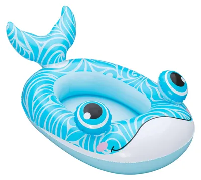 Produktbild von Bestway 34213 - Kinder-Schlauchboot Wasserfreund - 90 x 58 x 36 cm - Wal (Blau)