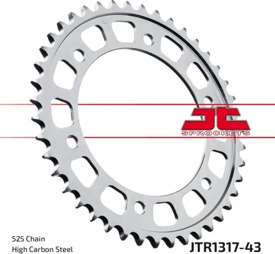 Obrázek produktu pro Kola JT Sprockets 525 43T vnitřní průměr 134mm kruh šroubu 160mm