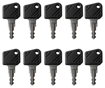 801 Zündschlüssel für elektrische Gabelstapler, 10 Stück, Metall