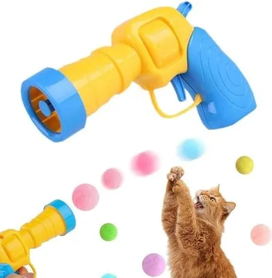 Produktbild von Interaktives Katzenball-Set mit 100 Teilen – Katzenspielzeug für Training und Spaß mit leisen Bällen – Ideal für Katzen und Kätzchen im Innenbereich
