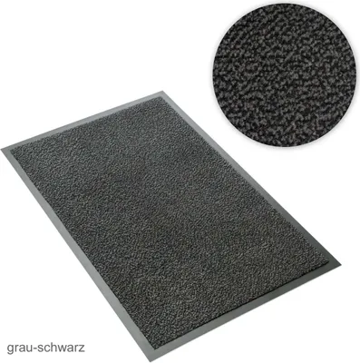 Produktbild von Schmutzfangmatte - Sauberlaufmatte grau-schwarz meliert 120 x 180 cm