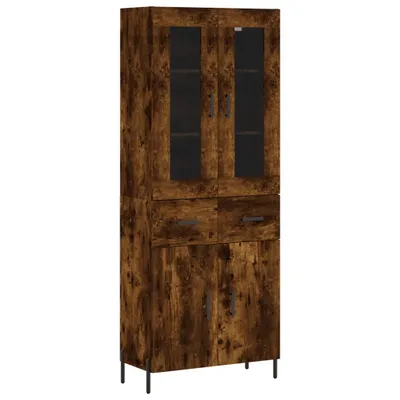 Produktbild von Highboard Räuchereiche 69,5x34x180 cm Holzwerkstoff