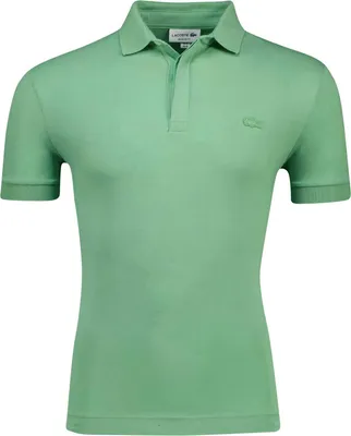 Produktbild von Lacoste Polo grün unifarben kurzarm normale Passform