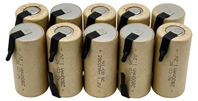 Obrázek produktu pro NiCd baterie, kapacita 2800 mAh, dlouhá životnost, 10 kusů, 1,2 V