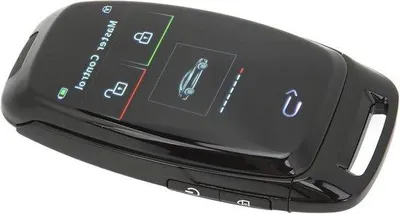 Obrázok produktu pre Inteligentný LCD kľúč do auta s dotykovým displejom a pripojením Bluetooth 5.0, bezkľúčový vstup, čierny.