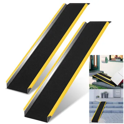 Produktbild von Vigevee 2X Auffahrrampe Auffahrschiene Laderampe Rampe Anhängerrampe Verladeschiene Verladerampe Auffahrrampen Motorradrampe PKW