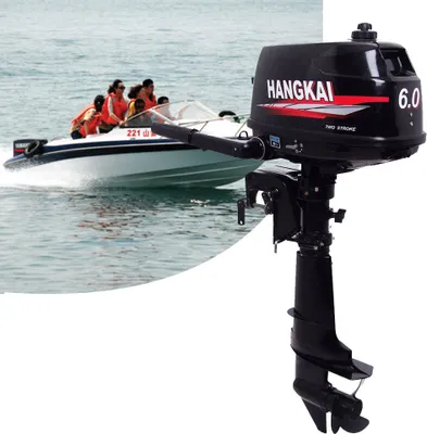 Image de 6CV 2 temps moteur hors-bord bateau essence moteur hors-bord boatport refroidissement par eau moteur outboard CDI 4.4KW
