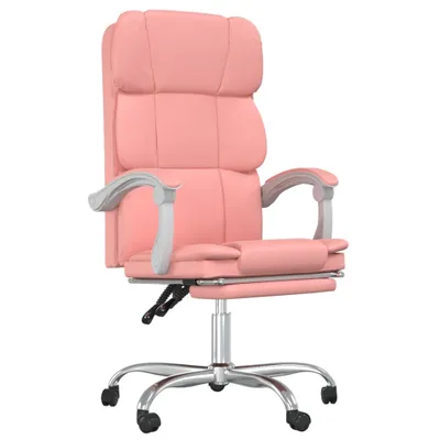 Produktbild von Bürostuhl mit Liegefunktion Rosa Kunstleder