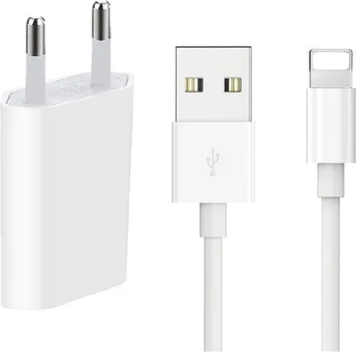 Produktbild von Ladekabel + USB-Ladegerät passt für iPhone 14 13 12 11 SE 2022 2020 X XR XS 8 7 Pro Max Mini Plus
