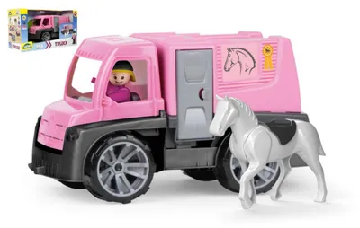 Obrázok produktu pre Lena TRUXX 04458, Nákladné auto, Horse carriage, 2 rok / roky, Plast, Čierna, Šedá, Ružová