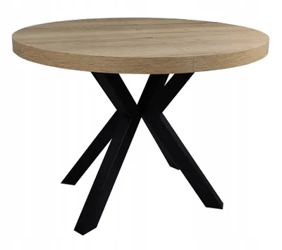 Obrázek produktu pro Kulatý stůl černý METAL X HALIFAX EGGER Ø90/190