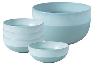 Produktbild von like. by Villeroy & Boch Perlemor Aqua Salat-Set 5-teilig