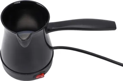 Obrázek produktu pro Elektrická turecká konvice na kávu 300ML Rychlý rovnoměrný ohřev Nerezový turecký elektrický kávovar na žluté víno čaj EU zástrčka 220V