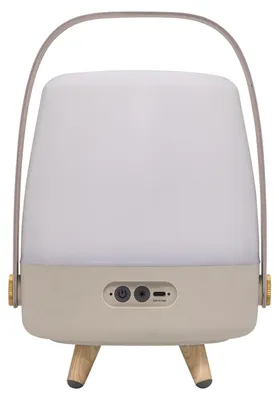 Zdjęcie produktu dla Kooduu Lite-up PLAY Mini, 8 W, Bezprzewodowy, USB Type-C, Głośnik mono przenośny, Piaskowy, Biały, Drewno, Inne