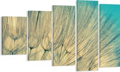 Produktbild von Bild auf Leinwand - Leinwandbild - 5 Teile - Löwenzahn Makro Löwenzahn - 100x60cm - Wand Bild - Wanddeko - Wandbilder - Leinwanddruck - Bilder - Wanddekoration - Leinwand bilder - EG100x60-4846