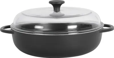 Obrázek produktu pro Küchenprofi 0402551028, 3,25 l, Černá, Keramický, Plyn, Halogen, Indukční, Utěsněná plotna, Litina, Černá, Litina