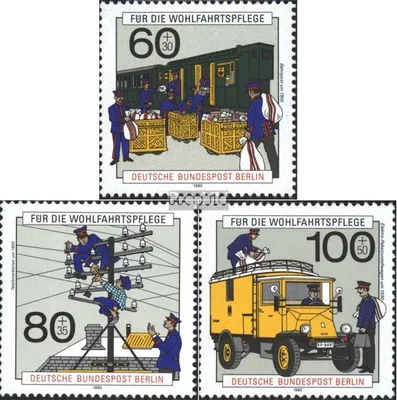 Produktbild von Briefmarken Berlin (West) 1990 Mi 876-878 (kompl.Ausgabe) gestempelt Post