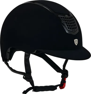 Image de Equestro Eclipse Plain Velvet (3 Padding) casque noir 56-58 cm noir 56-58 cm