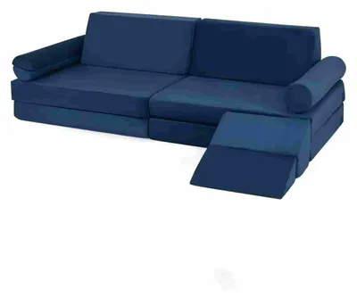 Immagine prodotto di KOMFOTTEU, divano modulare componibile da 10 pezzi, pouf per bambini da assemblare, ideale per la cameretta