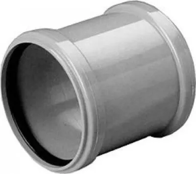 Produktbild von HT-Aufsteckhülse, aschgrau, PVC, 50 mm, WAVI-000443 – W/3060661221