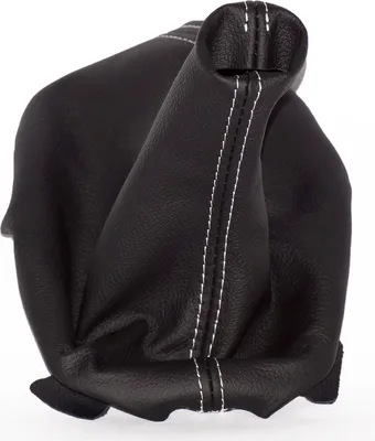 Produktbild von Schaltmanschette passend für VW Golf V Bj. 2003-2013 weiße Naht Echtes Leder