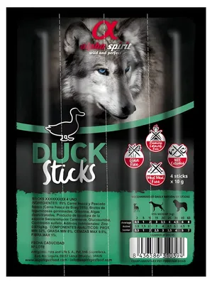 Produktbild von Alpha Spirit 8437013576970, Snacks, Hund, Adult, Ente, 40 g