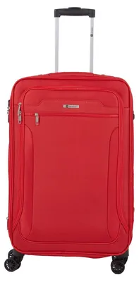 Image de Valise souple de taille moyenne, rouge, de 70 cm avec extensibilité