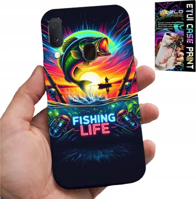 Produktbild von Fall Für Samsung Galaxy A20E - Angeln Muster Fischerei Angeln Angeln Zurück