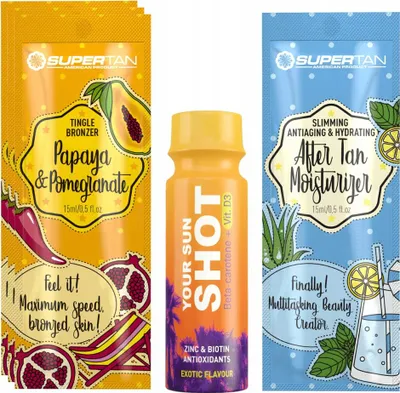 Obrázek produktu pro Supertan Papaya & Pomegranate 3x 15ml Tingle Bronzer +