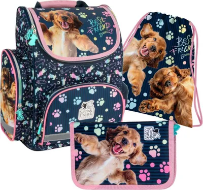 Produktbild von Schulset für Mädchen 3-teilig Cleo&Frank 44 Dog Derform