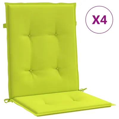 Obrázok produktu pre Podložky na záhradné stoličky, nízke operadlo 4 ks 100x50x3 cm