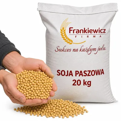 Zdjęcie produktu dla Soja 20 kg Pasza Białkowa dla drobiu, świń, bydła i zwierząt hodowlanych