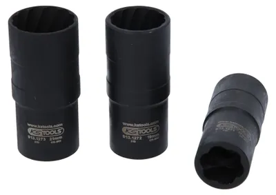 Immagine prodotto di KS TOOLS Set di bussole a profilo elicoidale da 1/2" 3 pezzi 17 - 21 mm - 913.1270