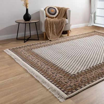 Produktbild von Steffensmeier Orientteppich Mir fein | Beste Schurwolle | Orientalisch | Beige, Handgeknüpft, Größe: 170x240 cm