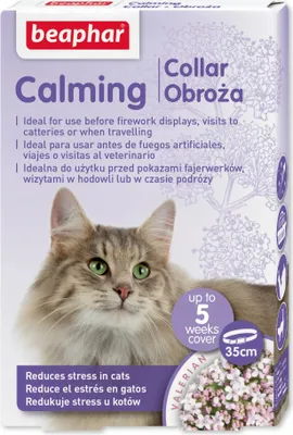Zdjęcie produktu dla BEAPHAR Calming Collar Obroża Antystresowa Dla Kotów 35 cm