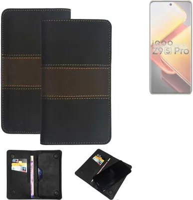 Produktbild von K-S-Trade Hülle Handyhülle kompatibel mit Vivo iQOO Z9s Pro Schutzhülle Walletcase Bookstyle Tasche Schutz Case Handytasche Wallet Cover Kunstleder