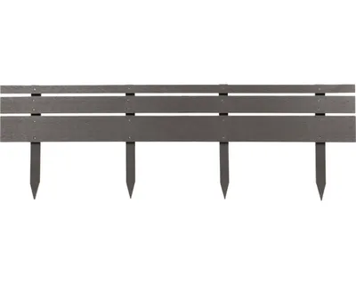 Obrázek produktu pro Zahradní obrubník 118 x 40 cm WPC antracit