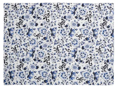 Heinen Delfts Blauw – Tischset Blumen Weiß – Bild 1